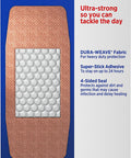 B-A Tough Wtrproof Xl Size 10Ct Band-Aid Extra Large Waterproof Tough Strips