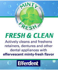 Efferdent Plus Mint Anti-Bacterial 44 Tabs By Efferdent
