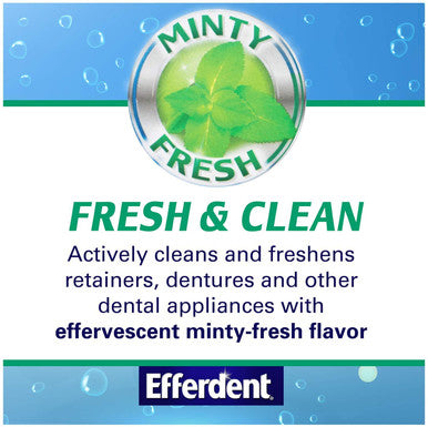 Efferdent Plus Mint Anti-Bacterial 44 Tabs By Efferdent
