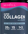 Neocell Super Collagen With Aloe Collagen Type 1 And 3 Supports Healthy Hair Skin And Nails Gluten Free Unflavored Powder 10 G Collagen Serving; 30 Servings 10.6 Oz