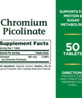 Nature's Bounty Mega Chromium Picolinate 800 Mcg Tablets 50 Ea