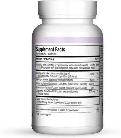 Maxi Health Bilberry Supreme With Eyebright And Lutein Eye Support Formula 120 Count