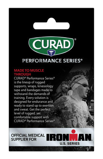Curad CURIM5029H Performance Series Ironman Sports Tape Black with Red 1.5" x 10 Yards Size