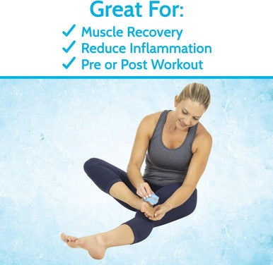 Arctic Flex Cold Massage Roller Ball (2 Pack) - Cryoball Massage Hand Ice Ball - Sore Muscle Cold Therapy - Deep Tissue Depuffer Pain Relief - Jaw Eye Ice Depuffing Tool For Migraine, Injury, Foot