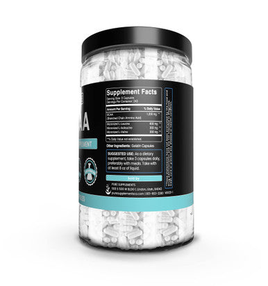 PURE ORIGINAL INGREDIENTS Bcaa (730 Capsules) No Magnesium Or Rice Fillers, Always Pure, Lab Verified