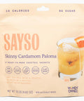 SAYSO Variety Pack | Skinny Mix: Spicy Margarita, Cardamom Paloma, Hibiscus Cosmopolitan & Honey Rosemary Moscow Mule - Craft Cocktail & Mocktail Mixers (Low-Calorie & Low Sugar), 8-Pack Assorted