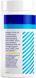 USN Supplements Vibrance Series Omega-3 Fish Oil 1000mg (180 EPA / 120 DHA), 90 Count