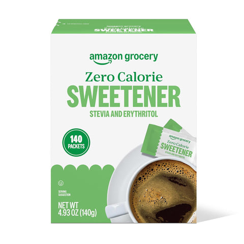 Grocery Zero Calorie Stevia and Erythritol Sweetener Packets 500 Ct (Previously Happy Belly Packaging May Vary)