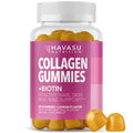 Havasu Nutrition Collagen Gummies For Women And Men With 2500Mcg Biotin Zinc Vitamin C & E - Hydrolyzed Collagen Gummies For Hair Skin & Nail Support - Biotin And Collagen Gummies - Lemon Flavor 30 Servings