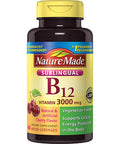 Nature Made Vitamin B-12 3000Mcg Sublingual Lozenges Cherry 40 Ea (Pack Of 2)