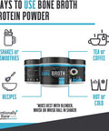 Pure Bone Broth Protein Powder - 20 grams Protein - Supports Keto & Paleo Diets - Collagen Types 1, 2 & 3 - from Grass-Fed, Pasture Raised Cows - Dairy Free, Non-GMO - Unflavored, 20 Servings