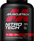 Protein Powder for Weight Loss | MuscleTech Nitro-Tech Ripped | Lean Whey Protein Powder | Whey Protein Isolate | Weight Loss Protein Powder for Women & Men | Chocolate, 4 lbs (42 Servings)