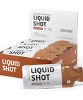 FIRST ENDURANCE Liquid Shot - Running Cycling Triathlon Fuel for Instant Energy and Cramp Relief | Electrolytes High Carb | Liquid Energy for Endurance Sports | Kona-Mocha w/25mg of Caffeine