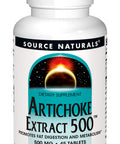 Source s Artichoke Extract 500 Tablet, 45 Count