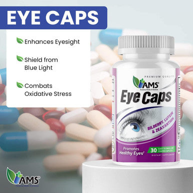 America Medic & Science Eyecaps (30 Caplets) Dietary Supplement For Men And Women Supports Vision Health Enriched With Lutein, Zinc, Selenium, Chromium, And Vitamins A, C, E, And B2