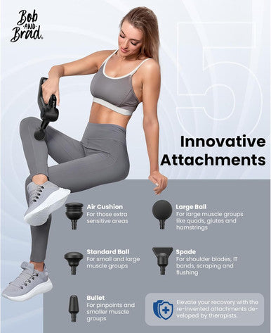 Bob And Brad D5 Pro Massage Gun, Powerful Percussion Massage Gun Deep Tissue With Enhanced Power For Athletes Home Gym, Handheld Muscle Massager Gun For Pain Relief & Muscle Therapy, Fsa Hsa Eligible