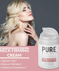 Premium Neck Firming Cream for Wrinkles Firming Neck Cream and Skin Tightening Cream for Face and Body with Hyaluronic Acid Vitamin E and C Anti Aging Cream Skin Moisturizer for Chin and Chest