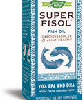 Nature's Way Super Fisol 70% EPA & DHA Enteric-Coated Fish Oil, No Fishy Burp-Back, 90 Count