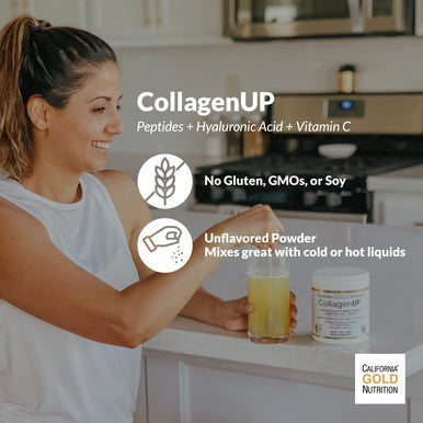 California Gold Nutrition, CollagenUP, Hydrolyzed Marine Collagen Peptides with Hyaluronic Acid and Vitamin C, Unflavored