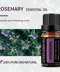 GREENSLEEVES Rosemary Essential Oil, 100% Pure Aromatherapy Oils for Diffuser, Humidifier, Massage - 10ml (Rosemary)