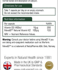 Natures Aid Vitamin K2 Capsules - Pack of 30