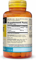Mason Natural L-Lysine 500 mg with Calcium - Improved Immune Function, Enhanced Nutrient Absorption, Essential Amino Acid, 100 Tablets (Pack of 3)