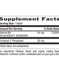 Country Life P5P Vitamin B6 (Pyridoxal Phosphate) 50Mg 100 Tablets Certified Gluten Free Certified Vegan Verified Non-Gmo Verified