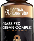 Grassfed Beef Organs Supplement Grass Fed Organ Complex Liver Brain Heart Thymus Kidney Spleen Gallbladder Pancreas Lung Organ Pills Ancestral Formula 180 Capsules by Optimal Carnivore
