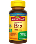 Nature Made Sublingual Vitamin B12 1000 Mcg Micro-Lozenges 50 Count For Metabolic Health (Pack Of 3)