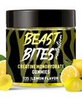 BEAST BITES Nutrition Creatine Monohydrate Gummies 5000mg (135 Count)-Lemon Flavor.