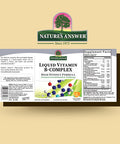 Nature'S Answer Liquid Vitamin B-Complex Supports Healthy Energy Levels | Promotes Healthy Nerve Function | All-Natural Tangerine Flavor | Gluten- & Benzoate- 16oz