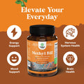 Natures Craft Chewable Vitamin B12 1000 mcg - Methylated B12 Vegan Vitamin for Brain Support Natural Energy - Bone Health Eye Care and Mood Boost with Hair Skin and Nails Halal Vitamins
