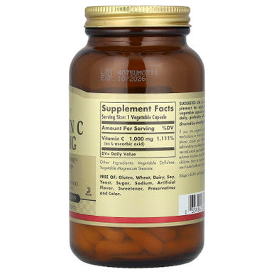 Solgar Vitamin C 1 000 Mg 100 Vegetable Capsules