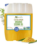 Kevala Organic Extra Virgin Sesame Oil ÃƒÂ¢Ã¢â€šÂ¬Ã¢â‚¬Å“ 17.5 lb, Body Care and Hair Care | High Smoke Point Vegetable Oil for Cooking and Baking, Made with Organic Sesame Seeds, Non-GMO, Kosher, Skin Care Uses
