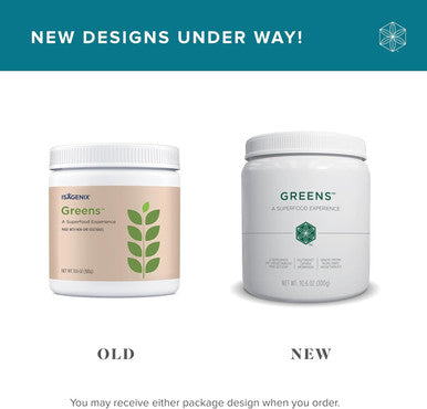 Isagenix Greens - 2 Servings of Vegetables Per Scoop - A Superfood Experience with Nutrient-Dense Moringa - 10.6 oz Canister - Fruit Flavor