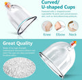 Ditind Cupping Therapy Set, 18 Pcs Cupping Set, Professional Cupping Kit For Massage Therapy, Portable Cupping With Case, Pump Suction Cups For Cellulite Muscle Pain Relief Physical Therapy.