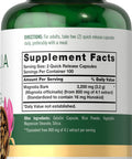Carlyle Magnolia Bark 3200 Mg | 200 Powder Capsules | Herbal Extract Supplement | Non-Gmo, Gluten Free