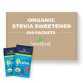 SweetLeaf Organic Stevia Powder Packets Zero Calorie Sweetener with Stevia Leaf Extract No Artificial Sweetener Additive Sugar Keto Friendly Non GMO Gluten 70 Packets (Pack of 2)