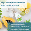 Super Vitamin C Complex 1000Mg, High Absorption 24-Hour Action Pureway-C, Clean Ingredients, Non-Acidic & Gentle, Vegan, 60 One-A-Day Tablets, By Igennus