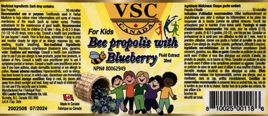 VSC bee propolis for kids with blueberry 30ml