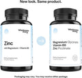 3-In-1 Zinc Picolinate Magnesium Glycinate Supplements With Vitamin B6 Magnesium And Zinc Vitamin Reproductive & Fertility Health, Hormone Balance, Immune System Support Packaging May Vary