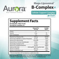 Aurora Nutrascience MegaLiposomal BComplex + Vitamin C Supports Energy Immune and Nervous System Health Gluten NonGMO SugarFree Orange Flavor 10 Single Serve Packets