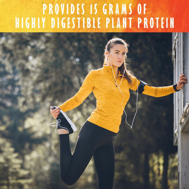Garden of Life Organic Plant Protein Smooth Energy Powder 10 Servings - Vegan Grain Free & Gluten Free Plant Based Protein Shake With Yerba Mate Vitamin B12 Probiotics & Enzymes 15G Protein