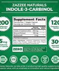 Zazzee High Absorption Indole-3-Carbinol (I3C), 200 Mg Per Capsule, 120 Vegan Capsules, 4 Month Supply, 5 Mg Bioperine For Enhanc