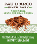 Nature's Way Premium Herbal Pau dArco Inner Bark 545 mg per capsule, 180 VCaps