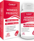 CANLIST Women's Probiotics120 Billion CFUs 18 Strains 3 Prebiotics & Digestive Enzymes Contains Organic Prebiotic Cranberry Women's Health Digestive & Immune Support Non-GMO Soy Gluten Dairy Free