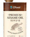 Premium Sesame Oil [5.4 Fl Oz] 100% Pure Toasted Sesame Seed Oil KoreanStyle Rich & Nutty Flavor Asian Cooking Oil for Stir Fry Noodles Dressing & Drizzle O'food