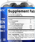 Vitamatic Iron Gummies Supplement For Women & Men - 20Mg Serving - 60 Vegan Gummies - Great Tasting Iron Gummy Vitamins With Vitamin C (60 Count (Pack Of 2))