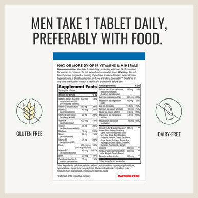 Nature'S Way Alive! Men S 50+ Complete Multivitamin, Supports Multiple Body Systems, Supports Cellular Energy, High Potency B-Vitamins, Gluten-Free, 130 Tablets
