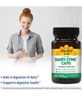 Country Life Dairy-Zyme 50 Vegan Capsules Certified Gluten Free Certified Vegan